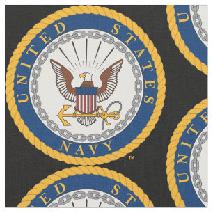 Tissu Marine américaine Emblème de la marine