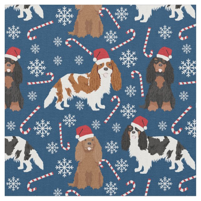 Tissu Marine du sucre de canne Cavalier Charles (Fermer)