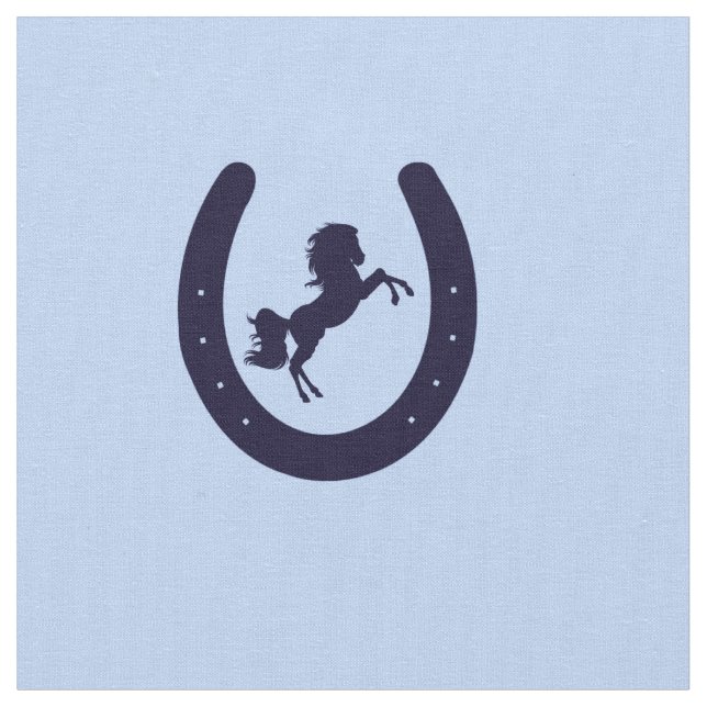 Tissu Marine en fer à cheval (Fermer)