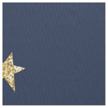 Marine Et Gold Stars Personnalisé Pima Cotton (54"