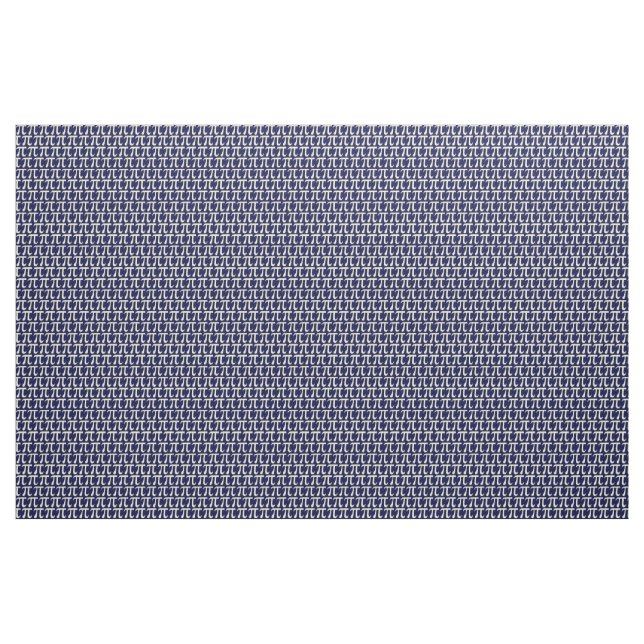 Tissu Marine/tissu crème de pi (Yard)