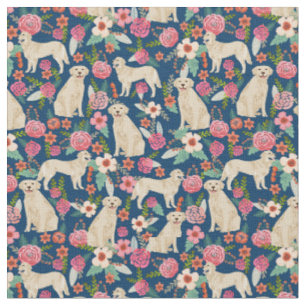 Tissu marine vintage de florales