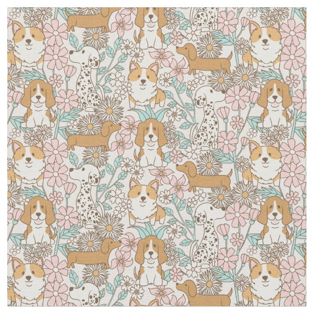 Tissu Marionnettes florales (Fermer)