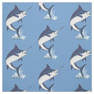 Tissu Marlin bleu atlantique