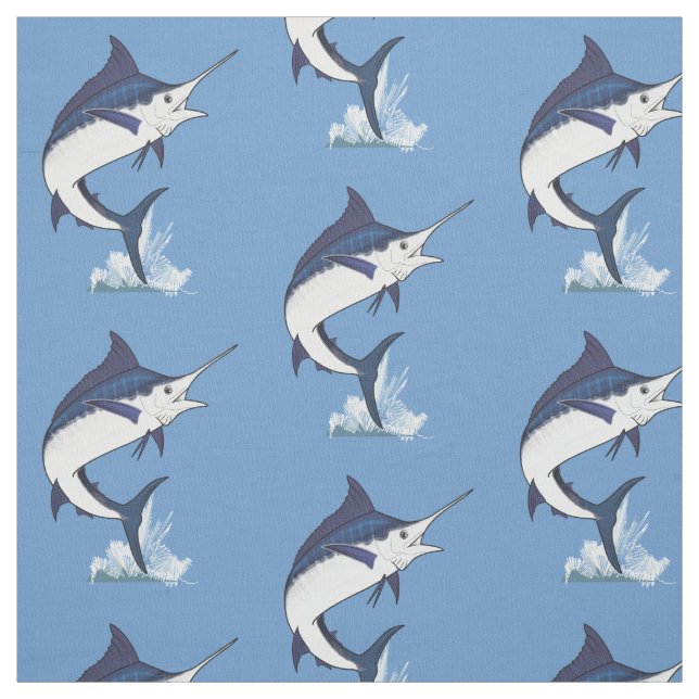 Tissu Marlin bleu atlantique (Échantillon)