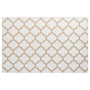 Tissu marocain Brown de motif de treillis d'amande