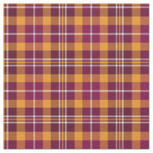 Maroon et Orange Sporty Plaid