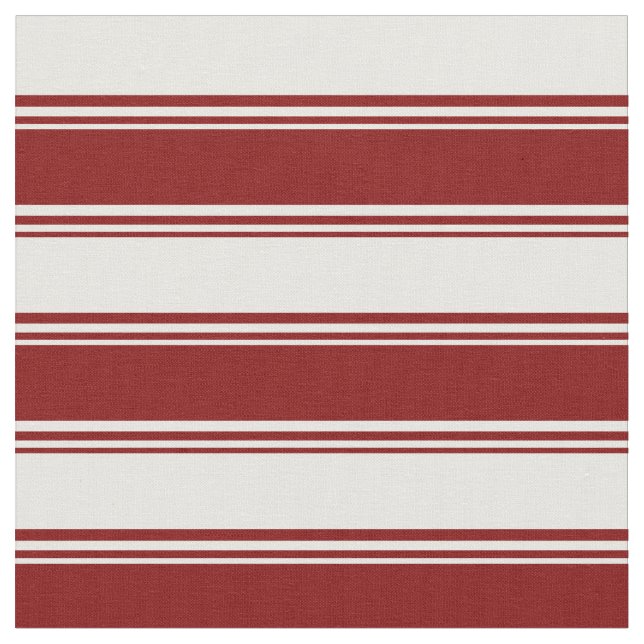 Tissu Maroon & Motif blanc des rayures (Fermer)