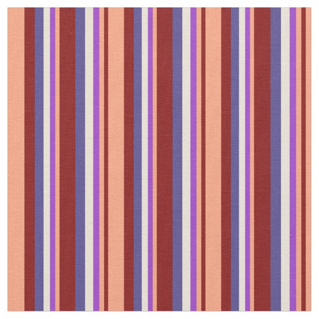 Tissu Maroon, Saumon, Orchidée noire, Bisque & Bleu d'ar (Fermer)