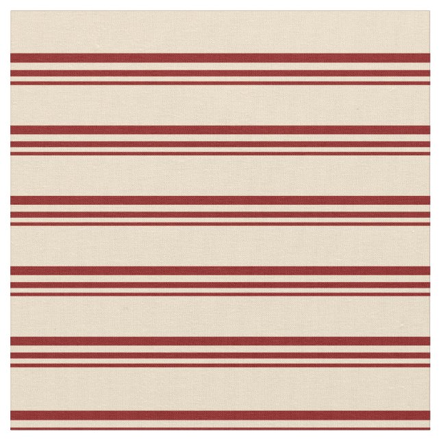 Tissu Maroon & Tan Stripes (Fermer)