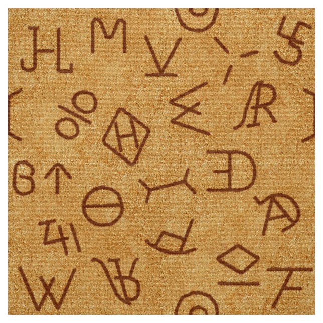 Tissu Marques de bovins Wild West authentiques (Échantillon)