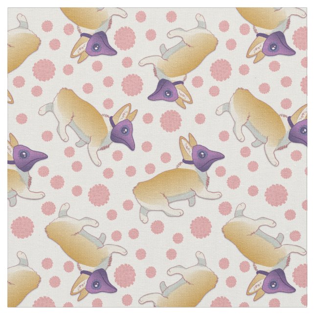 Tissu Mask Corgi Plague Docteur Transparent (Fermer)