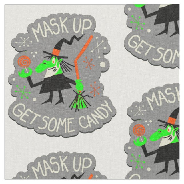 Tissu masque de visage d'halloween (Fermer)