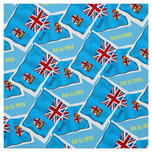 TISSU MATÉRIEL DE DRAPEAU DES FIDJI (Échantillon)