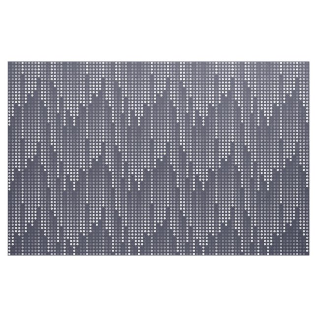 Tissu Matrice de Pois blancs gris-bleu (Yard)