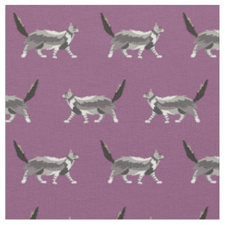 Tissu mauve de maine coon