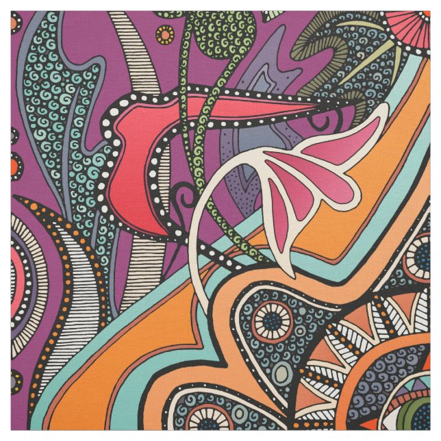 Tissu mauve MINNIE (Échantillon)