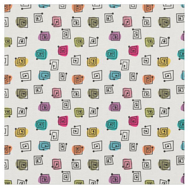 Tissu Mazages colorés (Fermer)