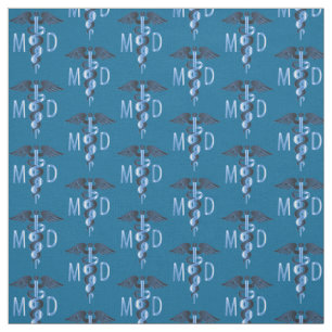 Tissu MD Médicale Doctor - Motif bleu