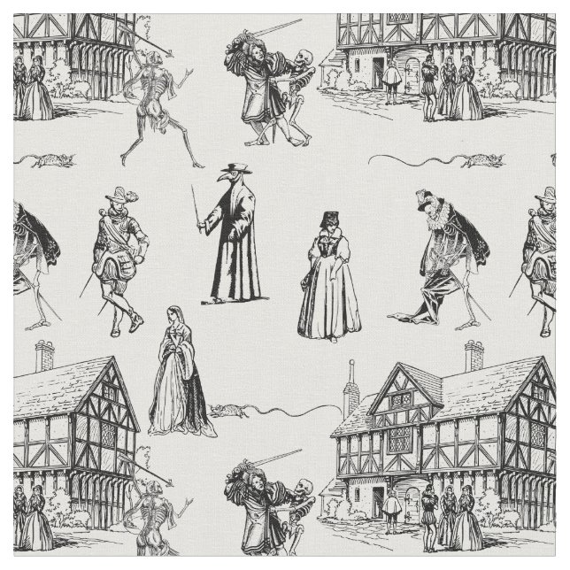 Tissu médecin de la peste gothique médiéval toile de squ (Fermer)