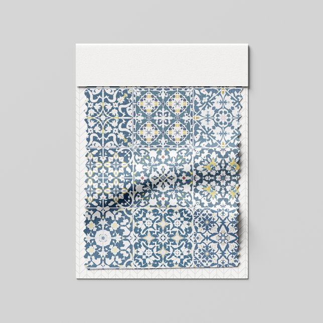 Tissu Mediterranean Tiles, Moroccan, Majolica, Azulejo (Créateur téléchargé)