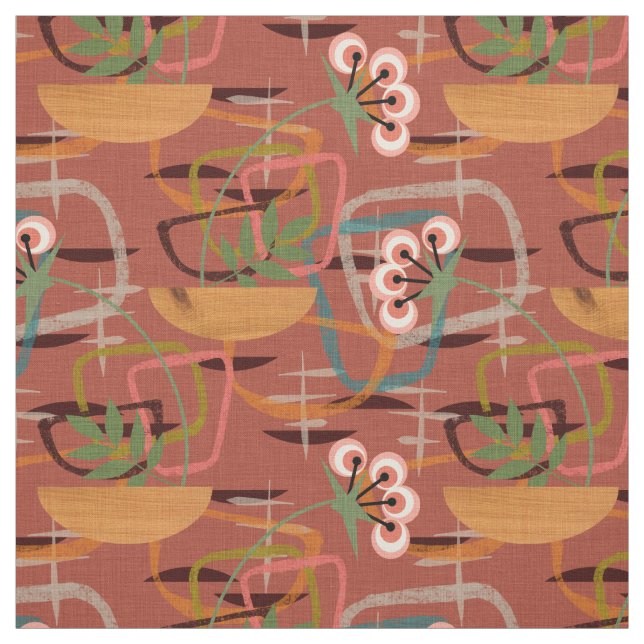 Tissu Mélange et concordance moderne du milieu du siècle (Échantillon)