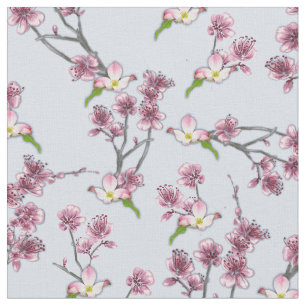 Tissu Mélanger des Fleurs graphiques rose et vert sur le