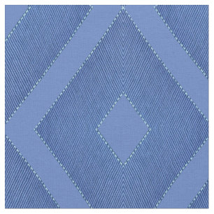 Tissu Mélanger les bleus et les motifs de diamants