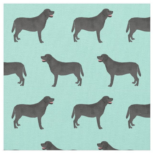 Tissu Ménage à chien noir du Labrador (Fermer)