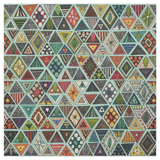 Tissu menthe de geo d'ours du soleil (Échantillon)