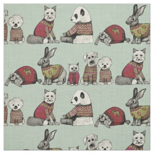 Tissu menthe vintage