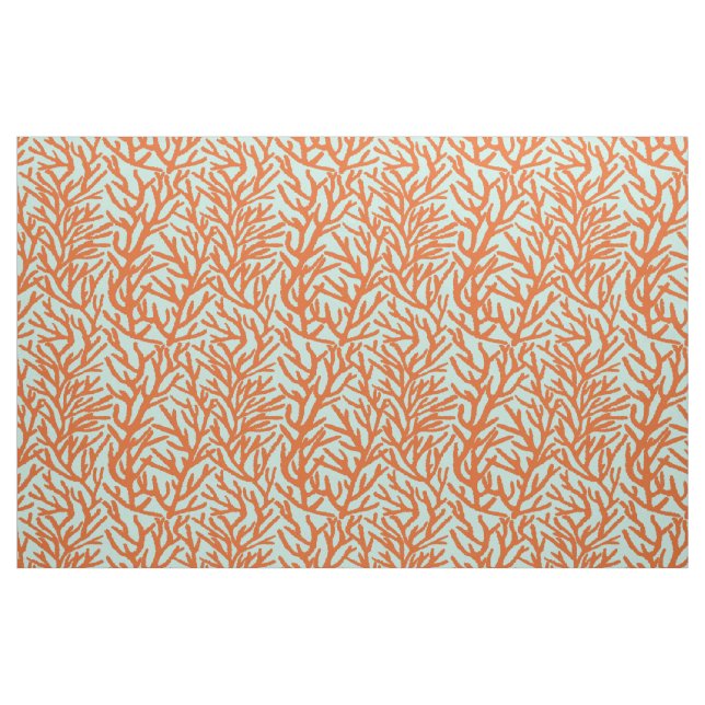 Tissu Mer de Corail Rouge Océan vert (Fat Quarter)