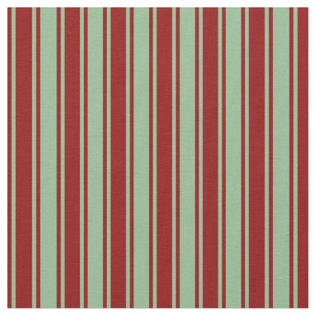 Tissu Mer foncée Vert et Rouge foncé (Fermer)
