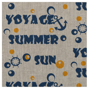 Tissu Mer, Voyage, été, soleil