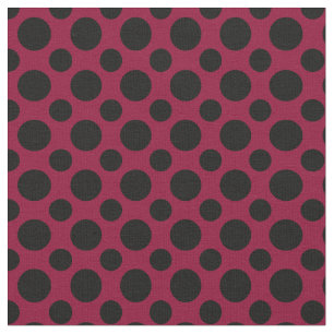 Tissu Merlot chic/pois noir de Bourgogne