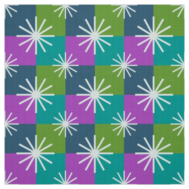 Tissu MERMAID - Moderne du milieu du siècle sur tableau  (Échantillon)