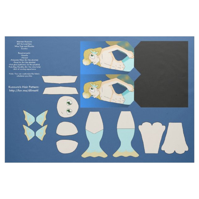 Tissu Merman Kuzoura do-it-yourself Wine Fourre-tout et  (Yard)