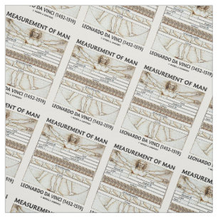 Tissu Mesure d'homme da Vinci de Vitruvian de l'homme