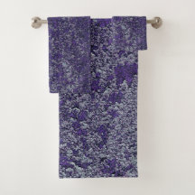 Tissu métallique rouillé foncé Royal violet Abstra