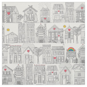 Tissu météo crayon amour