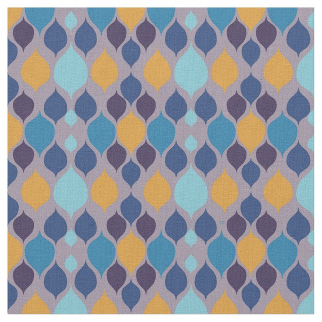 Tissu Mi-siècle 1960 Géométrique Pastel (Fermer)