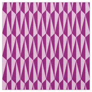 Tissu Mi-siècle géométrique, prune et orchidée