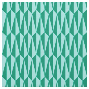 Tissu Mi-siècle géométrique, turquoise et aqua