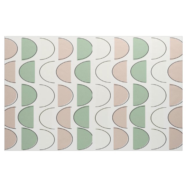 Tissu Mi-Siècle Moderne Moitié Moons Fabric (Yard)