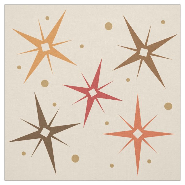 Tissu Mi-siècle Moderne Stars Sky (Échantillon)