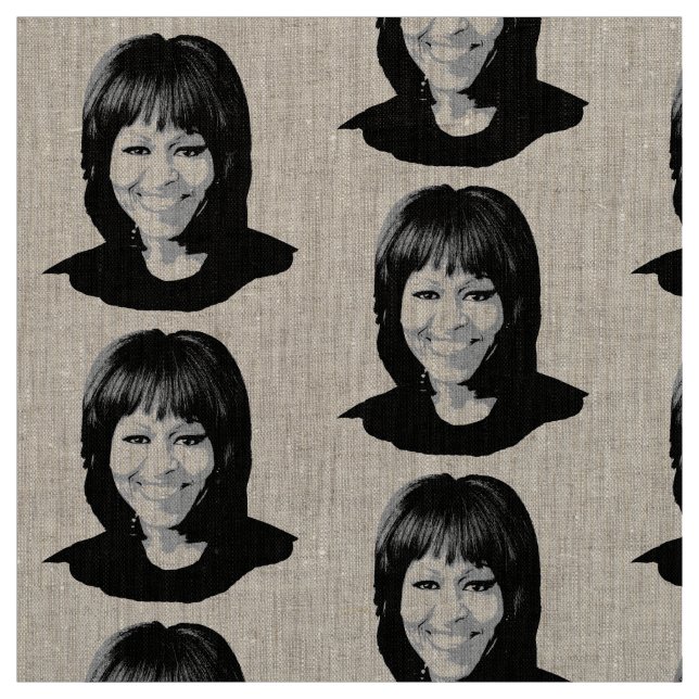 TISSU MICHELLE OBAMA (Échantillon)