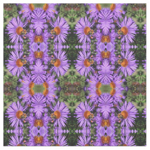 Tissu Miel Bee Aster Flower Motif
