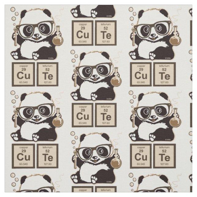 Tissu Mignon découvert par panda de chimie (Échantillon)