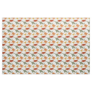 Tissu mignon d'impression de dinosaure