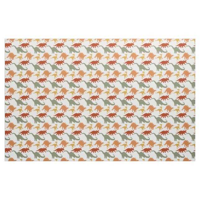 Tissu mignon d'impression de dinosaure (Fat Quarter)